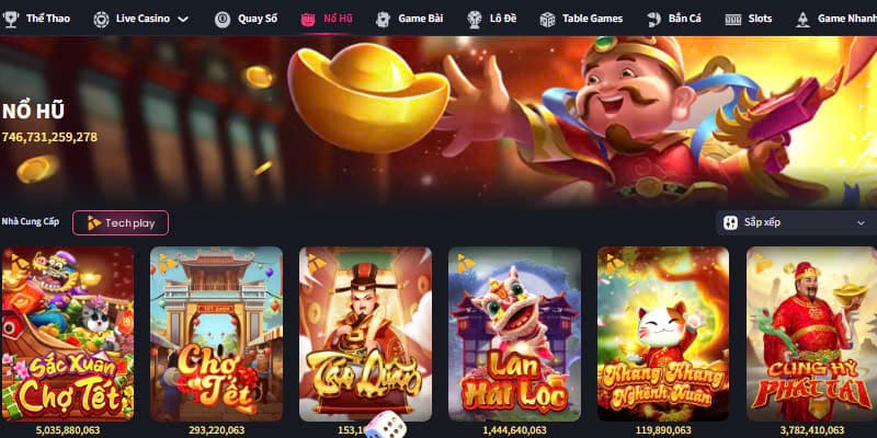 Nổ hũ TX88 với kho trò chơi phong phú